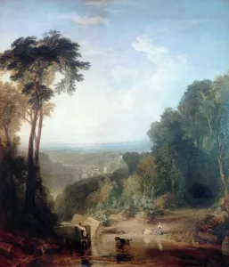 Prints of Crossing the Brook, c1815. From the Tate collection, London Painting Prints: JMW Turner's Print of a Brook Crossing Scene