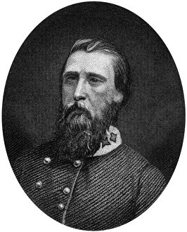 John Bell Hood, Confederate general, 1862-1867.Artist: J Rogers
