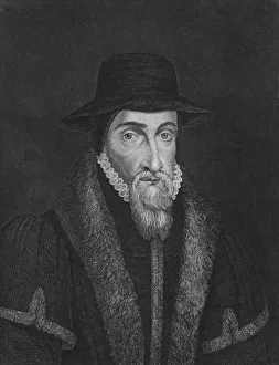 Tudor Era Portraits Prints: John Foxe, (19th century). Creator: Unknown