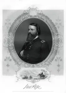 John Pope, Union general in the American Civil War, 1862-1867 John Pope, Union general in the American Civil War, 1862-1867
