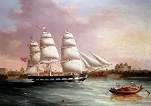 Maharashtra Gallery: John Wood Approaching Bombay, c1850. Artist: Joseph Heard