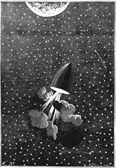 Jules Verne (1828-1905), Autour de la Lune, 1865 Jules Verne (1828-1905), Autour de la Lune, 1865