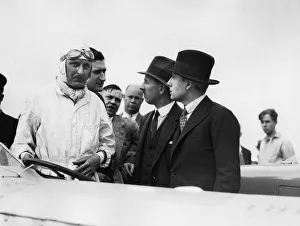 Kaye Don and Louis Coatalen at Daytona Beach 1930 for Silver Bullet land speed record attempt Kaye Don and Louis Coatalen at Daytona Beach 1930 for Silver Bullet land speed record attempt