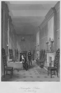 Kensington Palace. The Sussex Library, c1841. Artist: Henry Melville Kensington Palace. The Sussex Library, c1841. Artist: Henry Melville