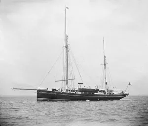 Ketch Gallery: The ketch Gelasma under motor. Creator: Kirk & Sons of Cowes