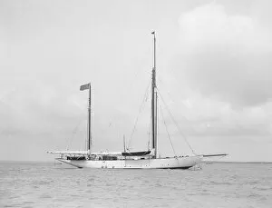 Ketch Gallery: The ketch Xarifa (renamed Verona ) at anchor, 1912. Creator: Kirk & Sons of Cowes