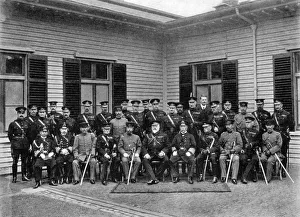 King Edward VII, Prince Fushimi and staff, Aldershot command, 1908-1909 King Edward VII, Prince Fushimi and staff, Aldershot command, 1908-1909
