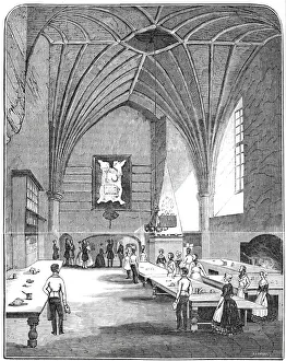 The kitchen at Burghley, 1844. Creator: Unknown The kitchen at Burghley, 1844. Creator: Unknown