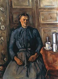 La Femme a la Cafetiere, c1890-1895. Artist: Paul Cezanne La Femme a la Cafetiere, c1890-1895. Artist: Paul Cezanne