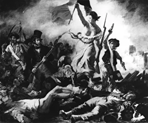 La Liberte guidant le Peuple, 28th July 1830. Artist: Eugene Delacroix La Liberte guidant le Peuple, 28th July 1830. Artist: Eugene Delacroix