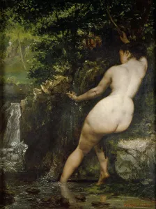 Prints of La source, 1868. Found in the collection of Musee d Orsay, Paris Gustave Courbet Prints: La Source Print, 1868, Musee d'Orsay Collection