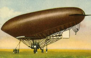 La Ville de Paris airship, 1908, (1932). Creator: Unknown La Ville de Paris airship, 1908, (1932). Creator: Unknown