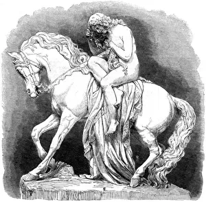 Prints of Lady Godiva, 1861. Godiva or Godgifu (990-1067) is popularly believed to have ridden naked through the streets of Coventry in England. Illustration from The Illustrated London News, (22 June 1861) Coventry Prints: Lady Godiva Print, 1861