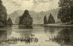 Blenheim Gardens Gallery: The Lake, Blenheim, 1898. Creator: Unknown