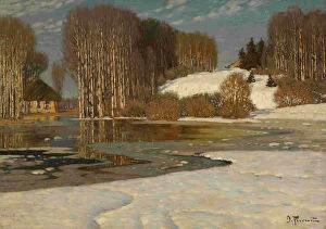 Latvia Gallery: Lake in Early Spring, 1910s. Artist: Purvitis, Vilhelms (1872-1945)