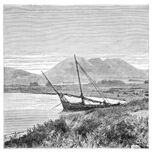 Lake Van, Tadwan Bay and Mount Nimrud, Turkey, 1895 Lake Van, Tadwan Bay and Mount Nimrud, Turkey, 1895