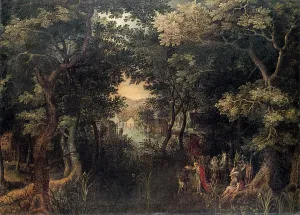 Landscape with the Apostle Philip Baptizing the Eunuch, (1590-1632?) Landscape with the Apostle Philip Baptizing the Eunuch, (1590-1632?)