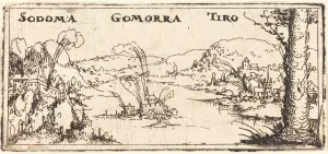 Landscape with Three Burning Cities: Sodom, Gomorrah and Tyrus Landscape with Three Burning Cities: Sodom, Gomorrah and Tyrus