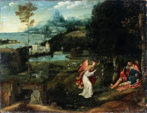 Landscape with the Legend of Saint Roch, early 16th century. Artist: Joachim Patinir Landscape with the Legend of Saint Roch, early 16th century. Artist: Joachim Patinir