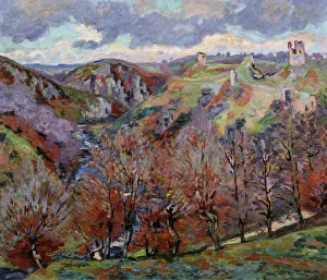 Landscape with Ruins, 1897. Artist: Armand Guillaumin Landscape with Ruins, 1897. Artist: Armand Guillaumin