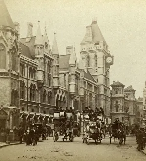 Law Courts, Strand, London, late 19th century.Artist: London Stereoscopic & Photographic Co Law Courts, Strand, London, late 19th century.Artist: London Stereoscopic & Photographic Co