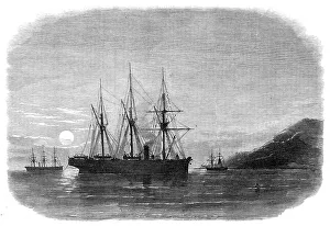 Civil Engineering History Prints: Laying the Submarine Telegraph between Malta and Gibraltar