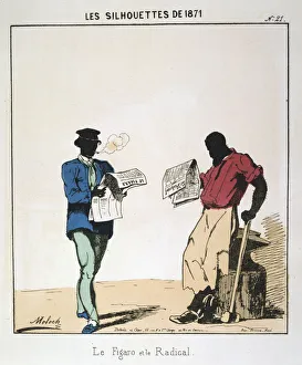 Le Figaro et le Radical, 1871. Artist: Moloch Le Figaro et le Radical, 1871. Artist: Moloch
