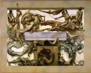 Le Tenebre (dal ciclo Il poema della Vita Umana), 1907. Creator: Sartorio, Giulio Aristide Le Tenebre (dal ciclo Il poema della Vita Umana), 1907. Creator: Sartorio, Giulio Aristide