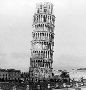 Images Dated 23rd June 2008: The Leaning Tower of Pisa, Italy, 1892