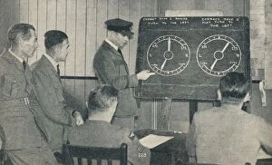 Airbase Gallery: A lecture on instrument flying at the Central Flying School at Upavon, Wiltshire, c1936 (c1937)