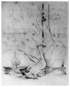Les Oies, (The Geese), c1860-1890 (1924). Artist: Berthe Morisot Les Oies, (The Geese), c1860-1890 (1924). Artist: Berthe Morisot