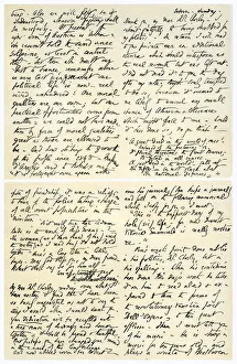 Letter from Elizabeth Barrett Browning to Henry F Chorley, 1859.Artist: Elizabeth Barrett Letter from Elizabeth Barrett Browning to Henry F Chorley, 1859.Artist: Elizabeth Barrett