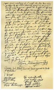 Letter from Henry Neville and others, 19th July 1553.Artist: Henry Neville, Earl of Westmorland Letter from Henry Neville and others, 19th July 1553.Artist: Henry Neville, Earl of Westmorland
