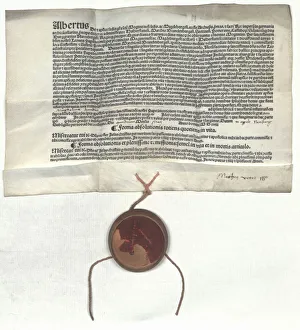 Letter of indulgence offered by Albert, archbishop of Mainz, on the authority of Pope Leo X, 1517 Letter of indulgence offered by Albert, archbishop of Mainz, on the authority of Pope Leo X, 1517