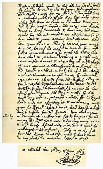 Images Dated 17th October 2006: Letter from John Maitland to Sir Robert Moray, 2nd November 1669