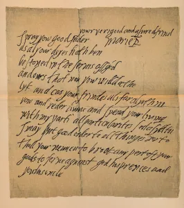 English Text Gallery: Letter from Queen Mary (1542-1587) to the Abbot of Dunfermline, 1889. Artist: James Stillie