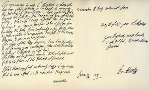 Letter from Robert Harley, Earl of Oxford, to the future King George I, c1711.Artist: Robert Harley, Earl of Oxford Letter from Robert Harley, Earl of Oxford, to the future King George I, c1711.Artist: Robert Harley, Earl of Oxford