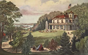 Life In The Country - Evening, pub. 1862, Currier & Ives (Colour Lithograph) Life In The Country - Evening, pub. 1862, Currier & Ives (Colour Lithograph)