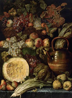 Still life with fruit , Last quarter of 17th cen.. Creator: Vogelaer, Karel van (Carel de) Still life with fruit , Last quarter of 17th cen.. Creator: Vogelaer, Karel van (Carel de)