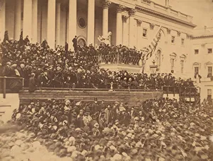 Lincoln Inauguration, March 4, 1865. Creator: Alexander Gardner Lincoln Inauguration, March 4, 1865. Creator: Alexander Gardner