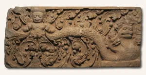 Lintel with Garuda, 875-925. Creator: Unknown Lintel with Garuda, 875-925. Creator: Unknown