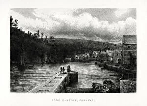 Images Dated 17th February 2006: Looe Harbour, Cornwall, England, 1896