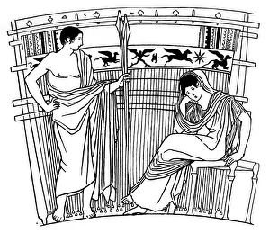 The Loom of Penelope, from the Chuisi Vase, Etruscan, c400 BC (1930) The Loom of Penelope, from the Chuisi Vase, Etruscan, c400 BC (1930)
