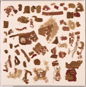 Loose Textile Fragments, c. 50-650. Creator: Unknown Loose Textile Fragments, c. 50-650. Creator: Unknown