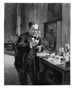 Louis Pasteur, 19th century French microbiologist and chemist, (1900) Louis Pasteur, 19th century French microbiologist and chemist, (1900)
