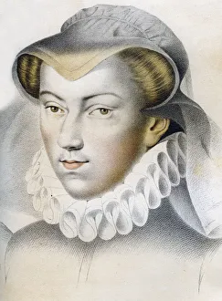 Louise de Lorraine-Vaudemont (1553-1601), 16th century (1849).Artist: Franz Kellerhoven Louise de Lorraine-Vaudemont (1553-1601), 16th century (1849).Artist: Franz Kellerhoven