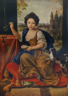 Louise Marie Anne de Bourbon, (1674-1681), illegitimate daughter of Louis XIV, c1680 Louise Marie Anne de Bourbon, (1674-1681), illegitimate daughter of Louis XIV, c1680