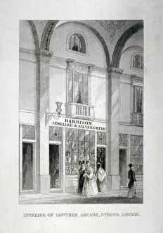 Jewellers Shop Gallery: Lowther Arcade, Strand, Westminster, London, c1850