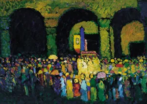 The Ludwigskirche in Munich, 1908. Artist: Kandinsky, Wassily Vasilyevich (1866-1944) The Ludwigskirche in Munich, 1908. Artist: Kandinsky, Wassily Vasilyevich (1866-1944)