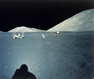 Apollo 17 Gallery: Lunar landing site, Apollo 17 mission, December 1972. Creator: NASA